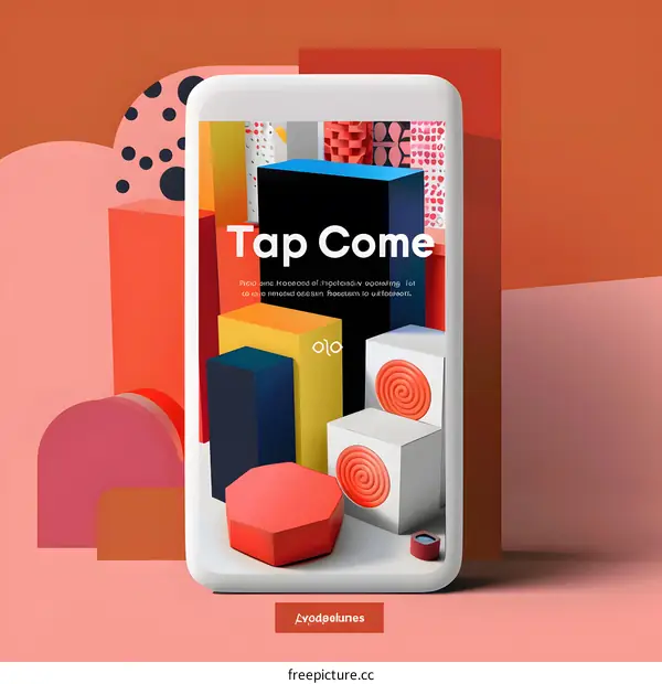 Tap Come  Geometric Shapes  Phone Design
