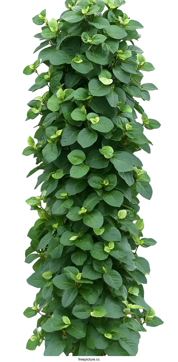 [Transparent Background PNG]Green Leaves Plant Isolated on White Background