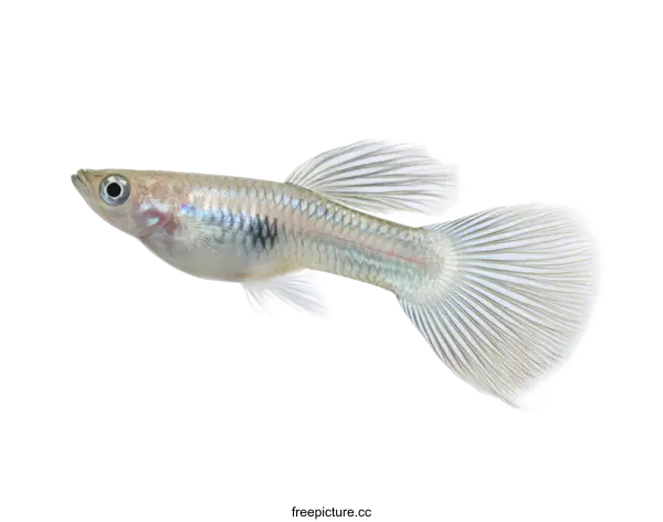[Transparent Background PNG]Closeup of a Light Gray Fish