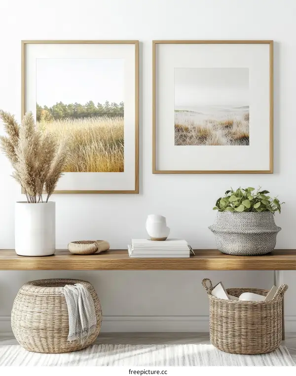 Modern Home Decor with Natural Artwork