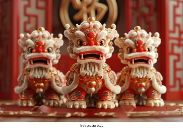 Lion Dance Performance for Chinese New Year