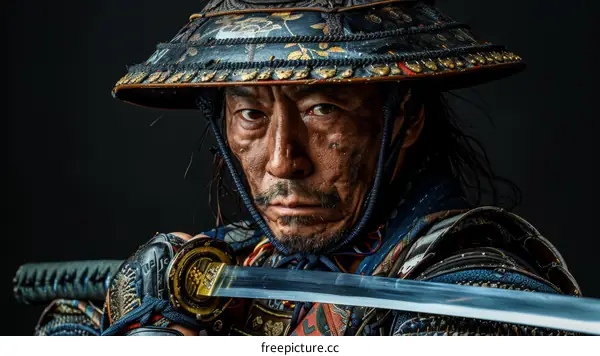 Portrait of a samurai