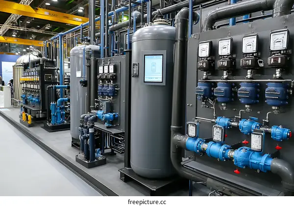 Industrial Water Treatment Systems at an Exhibition