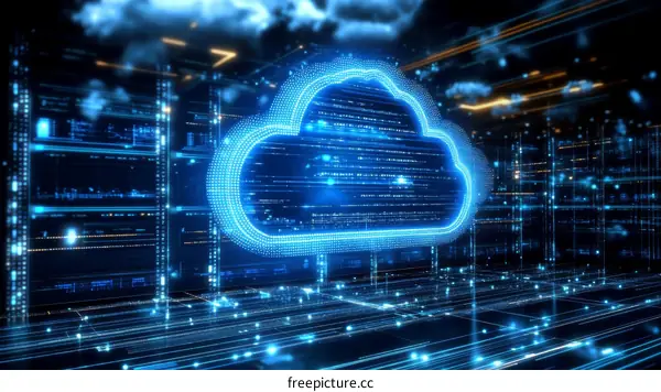 Cloud Computing Technology Illustration