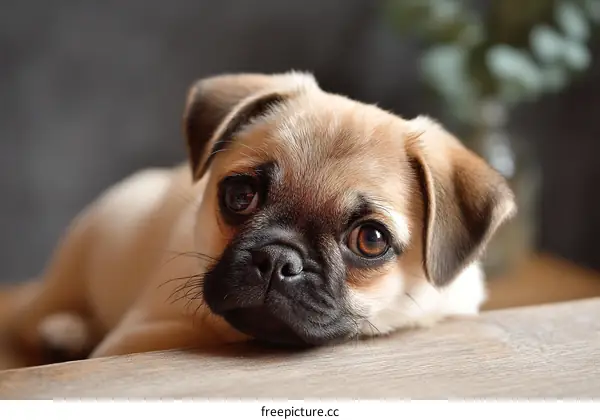 Adorable Pug Puppy Close-up