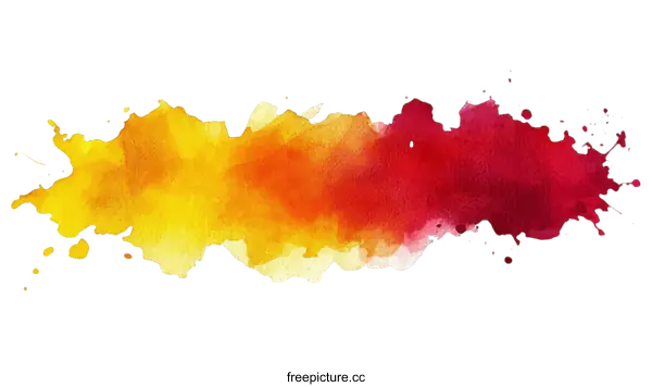 [Transparent Background PNG]Abstract Watercolor Splatter Art Background