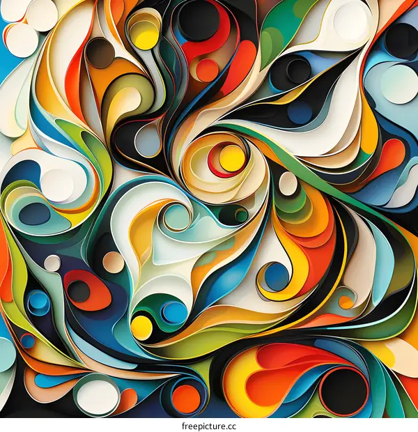 Colorful abstract painting