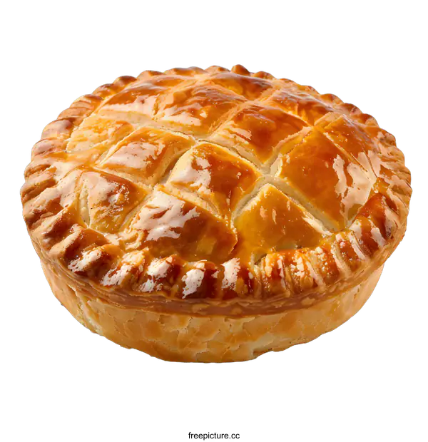 [Transparent Background PNG]A delicious homemade apple pie sits on a white table