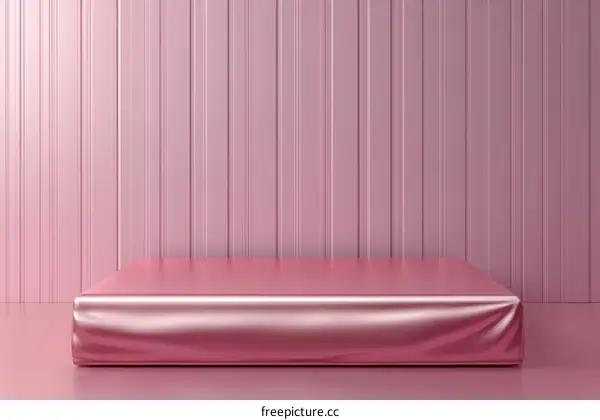 Pink Rose Gold Display Podium Studio Scene