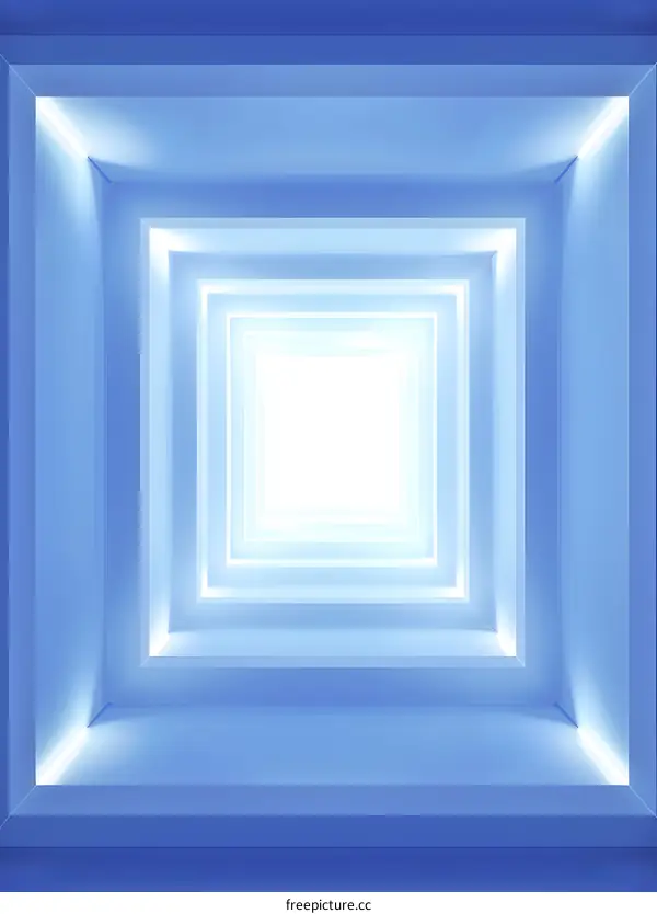 Abstract Light Blue Geometric Shapes