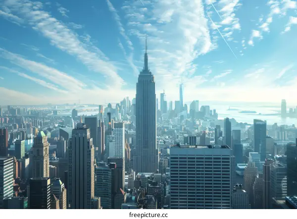 New York City Skyline with Empire State Building