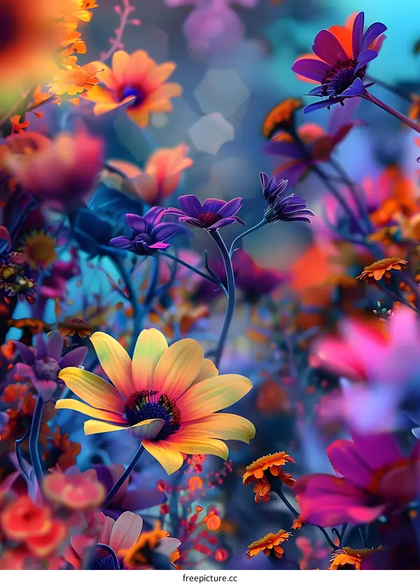Vibrant Flower Garden