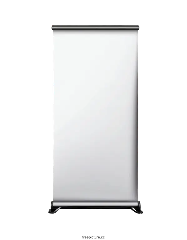 [Transparent Background PNG]Blank Roll Up Banner Mockup