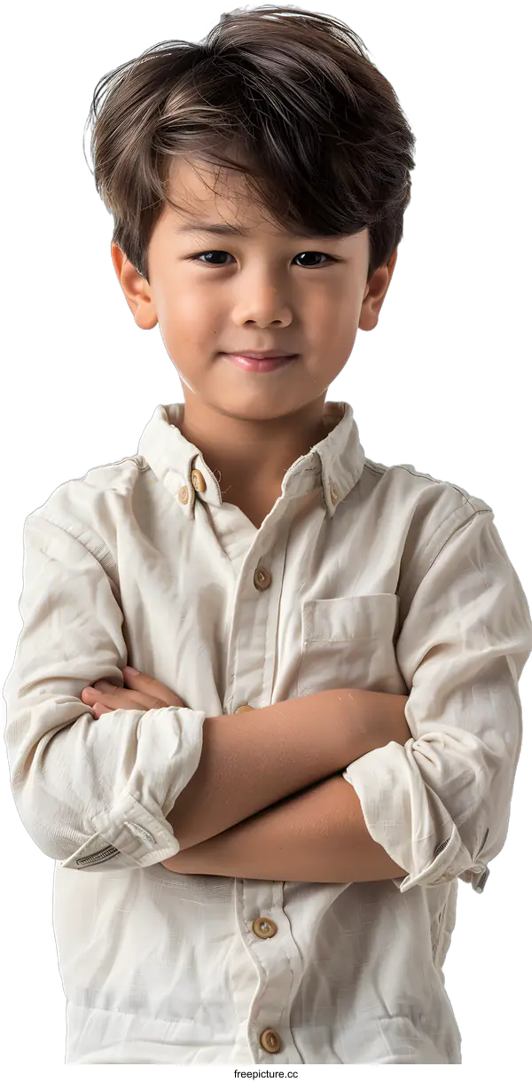 [Transparent Background PNG]Portrait of a young boy