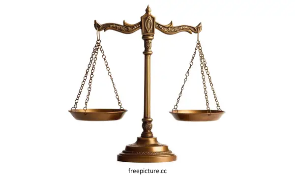 Antique Bronze Scale of Justice