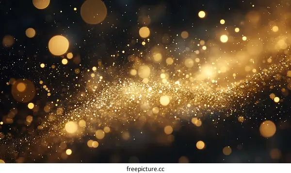 Golden Glitter Background Design