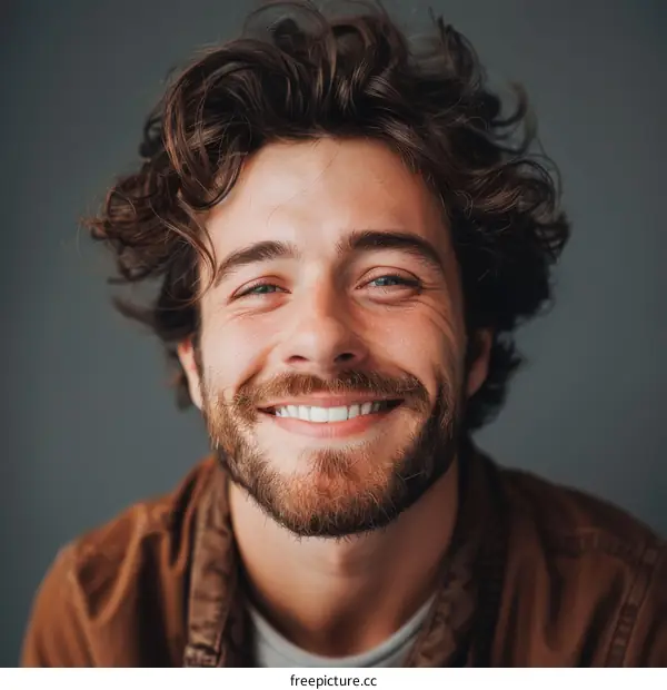Close-up Portrait of a Smiling Man