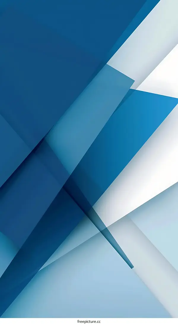 Abstract Blue and White Geometric Shapes Background