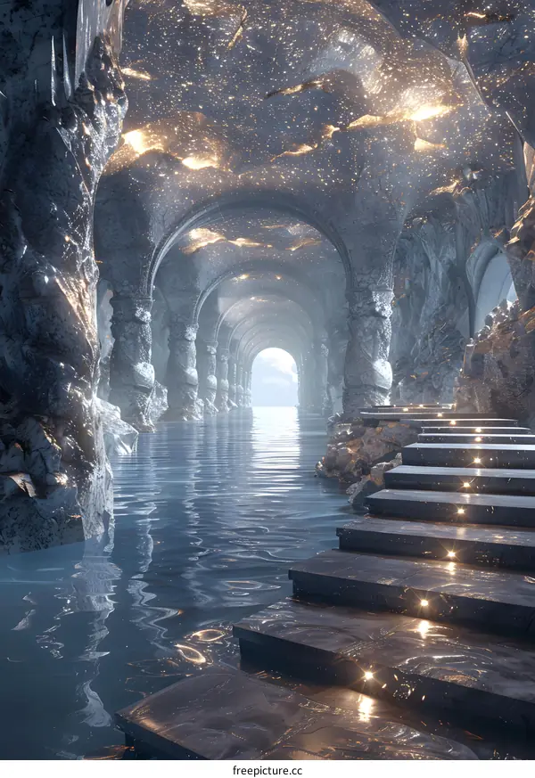 The lake under the glacier