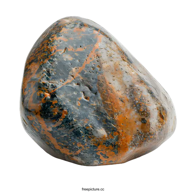 [Transparent Background PNG]A smooth stone with a unique pattern