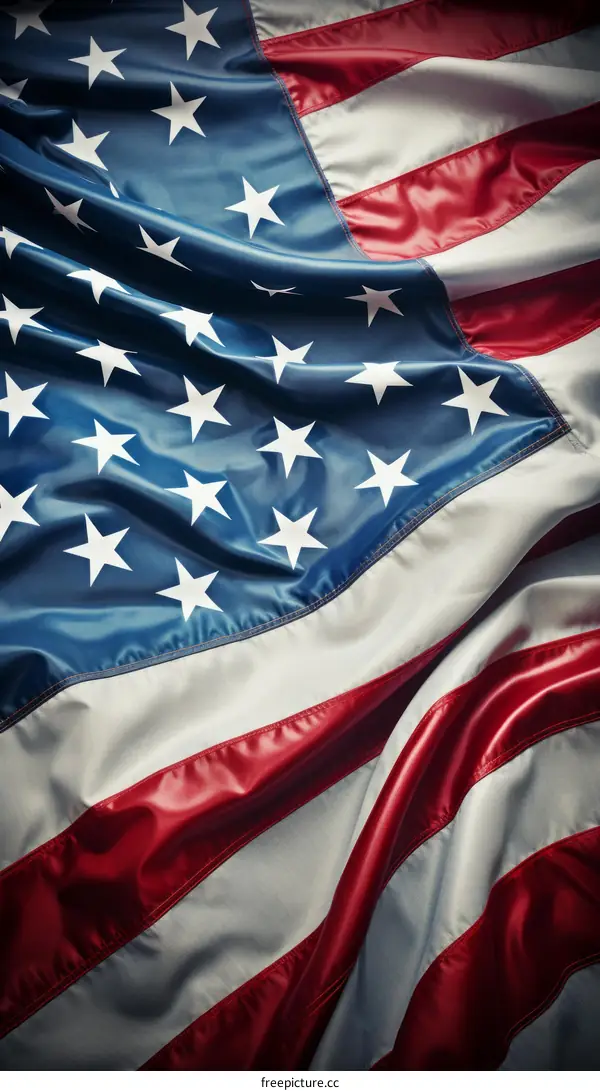 Close up of the American flag