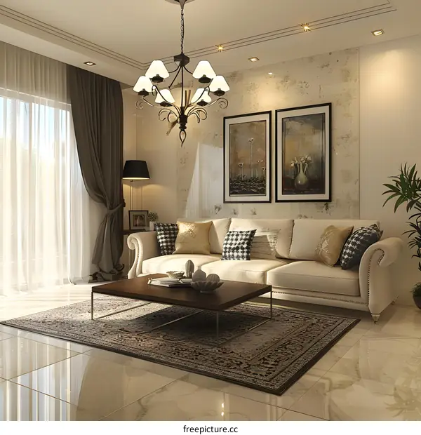 Modern minimalist living room