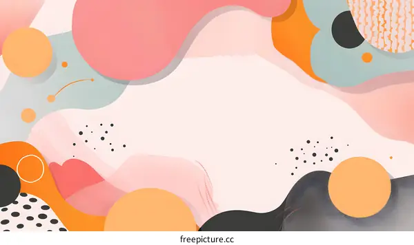 Abstract Pastel Shapes Background