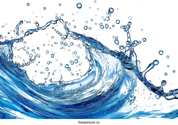 [Transparent Background PNG]Water Splash Abstract Art Background
