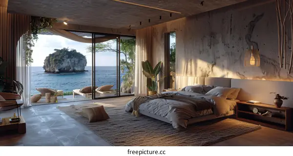 A Modern House on a Cliff