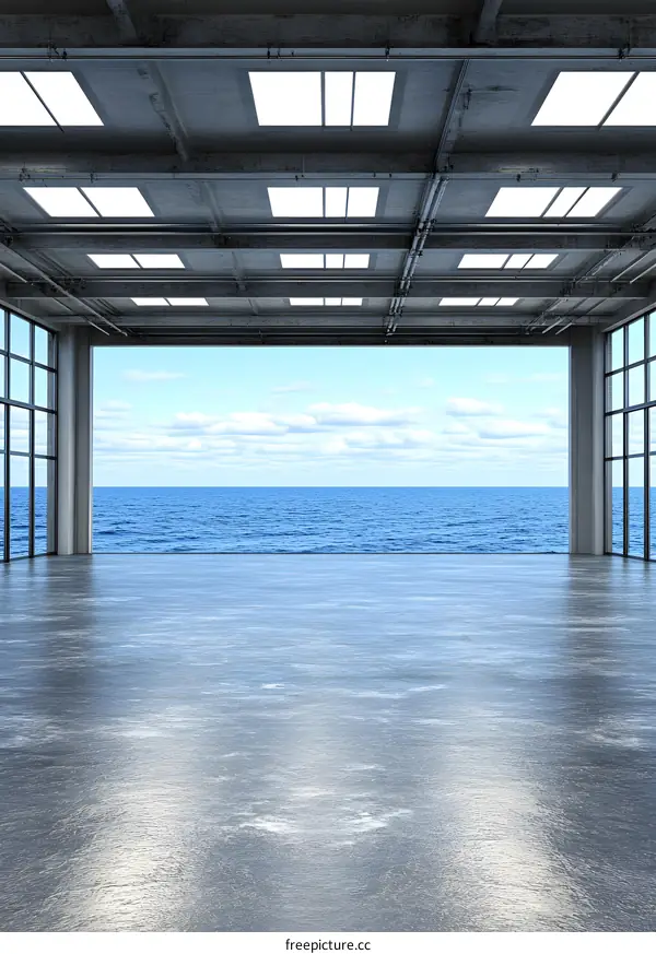 Modern Building With Ocean View