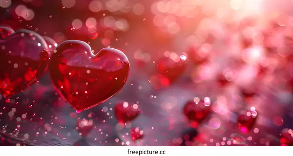 Red heart background image