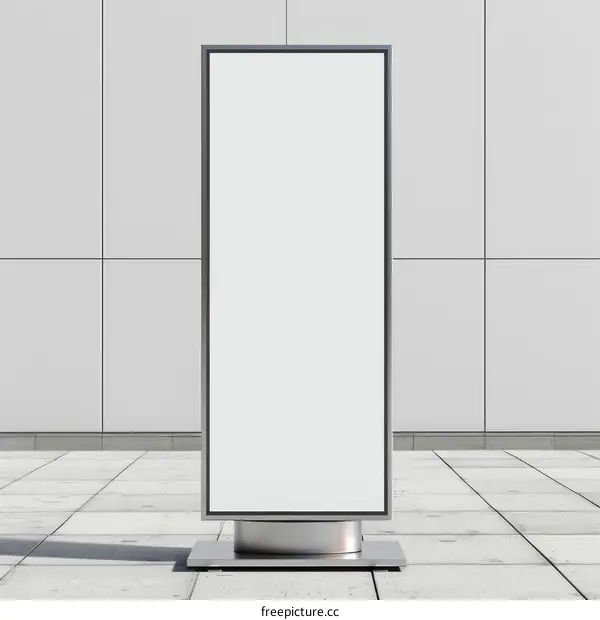 Blank digital advertising billboard mockup in the city