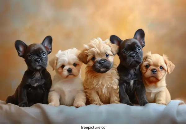 A Group of Adorable Puppies