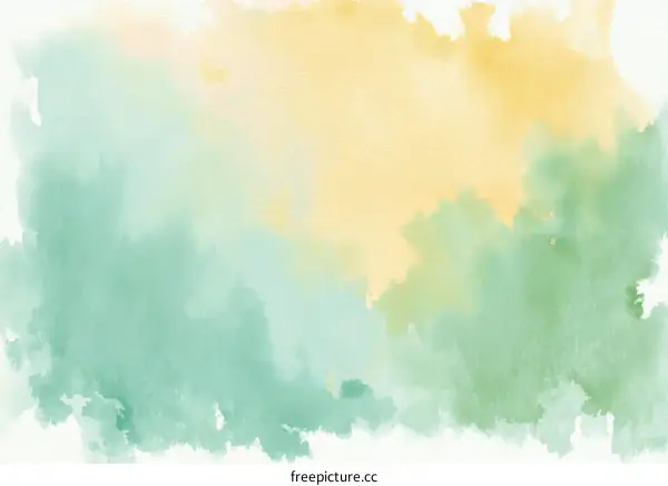 Abstract Watercolor Painting with Soft Pastel Tones