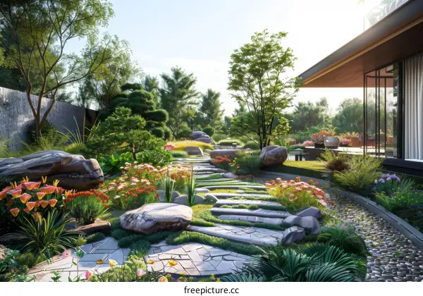 Landscaping Design Visualization: Traditional & Modern Villa Gardens