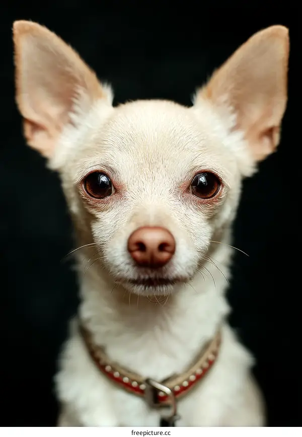 Close-up Portrait of a Chihuahua Dog