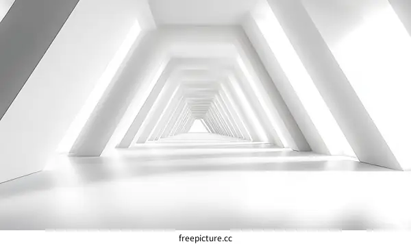 Abstract Modern Architectural Corridor