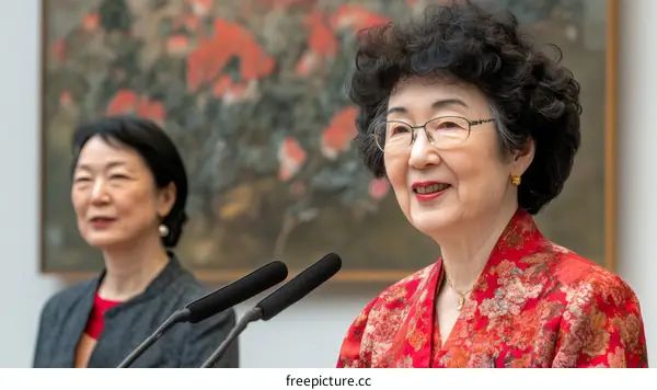 Asian Women in Formal Discussion