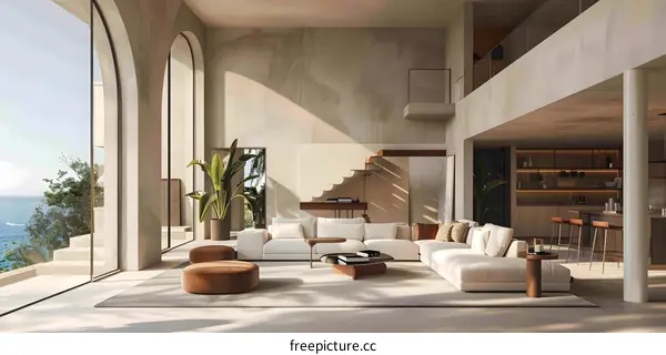 The Interior Design Of The Living Room