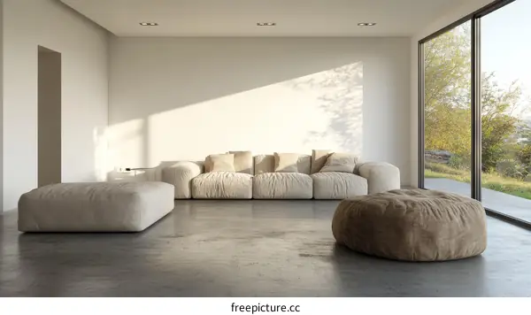 Modern Minimalist Living Room Interior Design