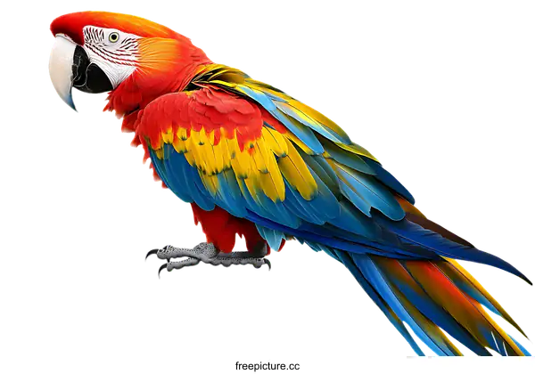 [Transparent Background PNG]Colorful Macaw Bird Portrait