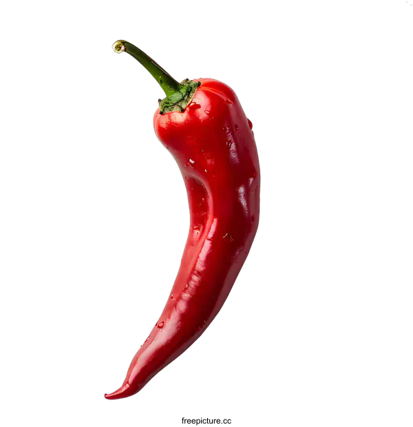 [Transparent Background PNG]Red Chili Pepper on White Background