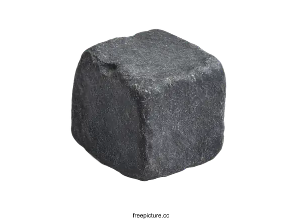 [Transparent Background PNG]Dark Gray Cubic Stone Object