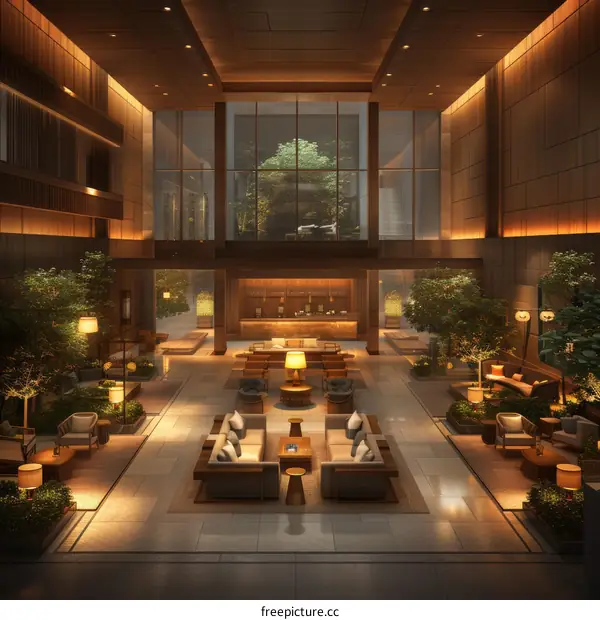 Modern Luxurious Hotel Lobby Design