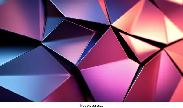 Abstract Geometric Shapes with Vibrant Colors