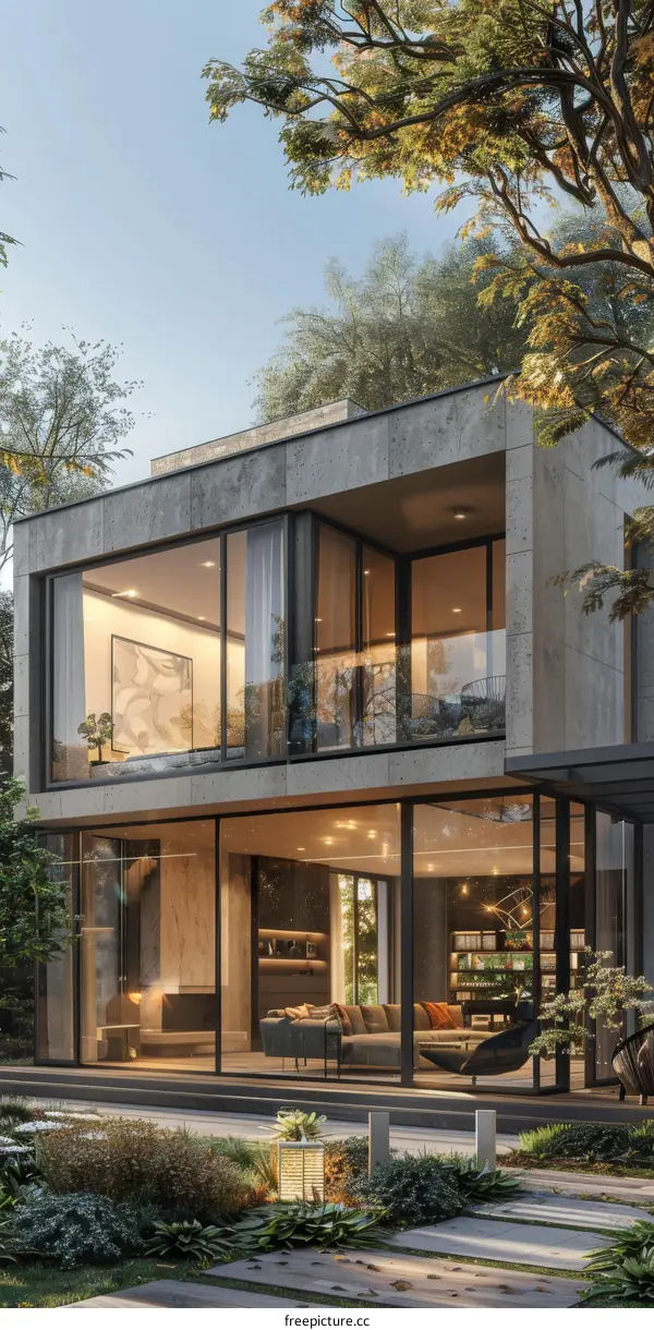 A Modern House That Coexists with Nature