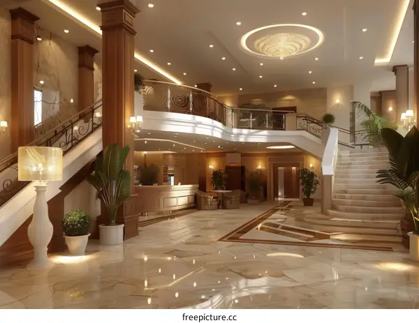 Luxury Hotel Lobby Interior Design