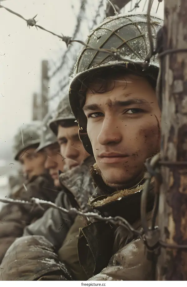 Portrait of a soldier during the Korean War