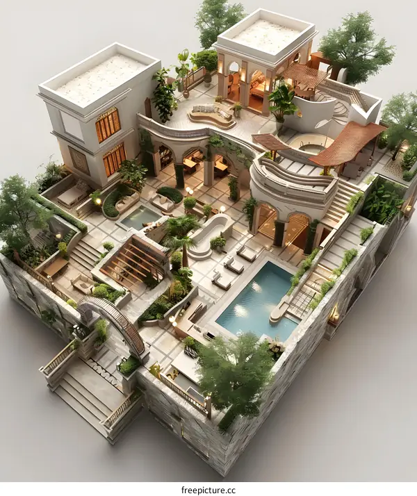 Modern luxury mansion