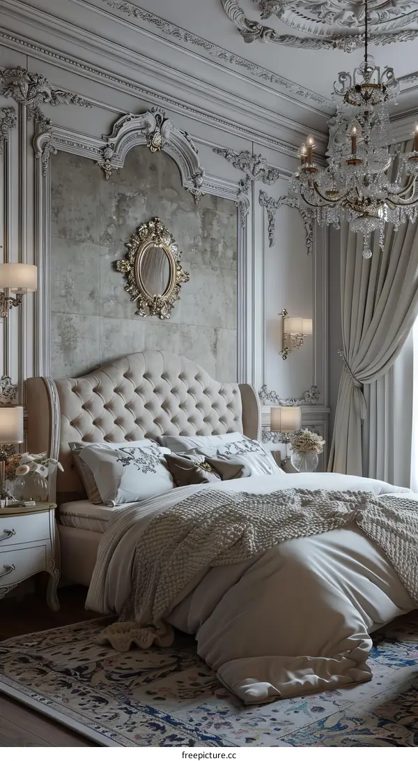 European-style Luxurious Bedroom Interior